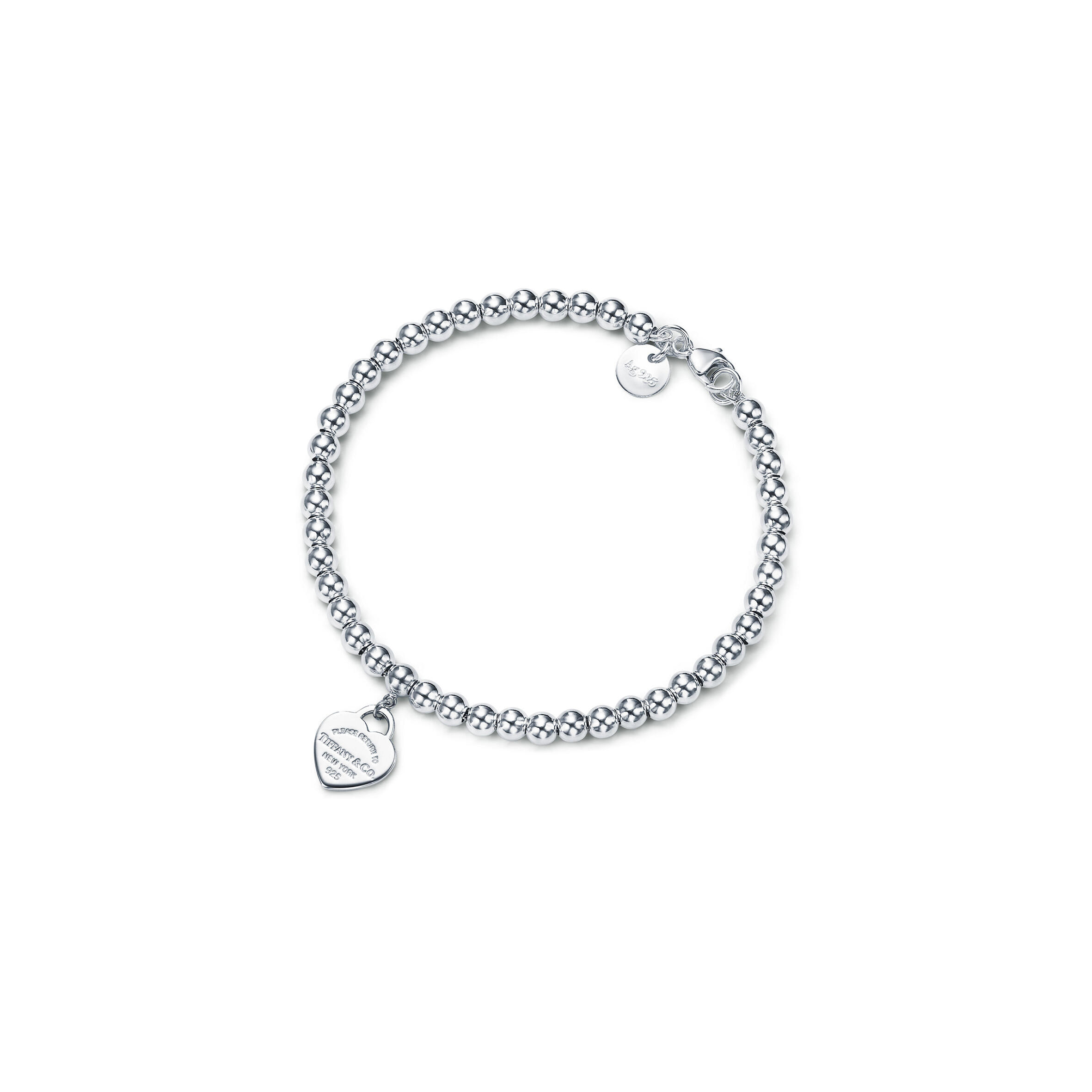 TIFFANY RETURN TO TIFFANY® HEART TAG BEAD BRACELET IN SILVER 23984024